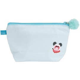 Skater ZFP1-A Flat Pouch, Going Out, Small Items, Gusset, Hangyodon, Sanrio
