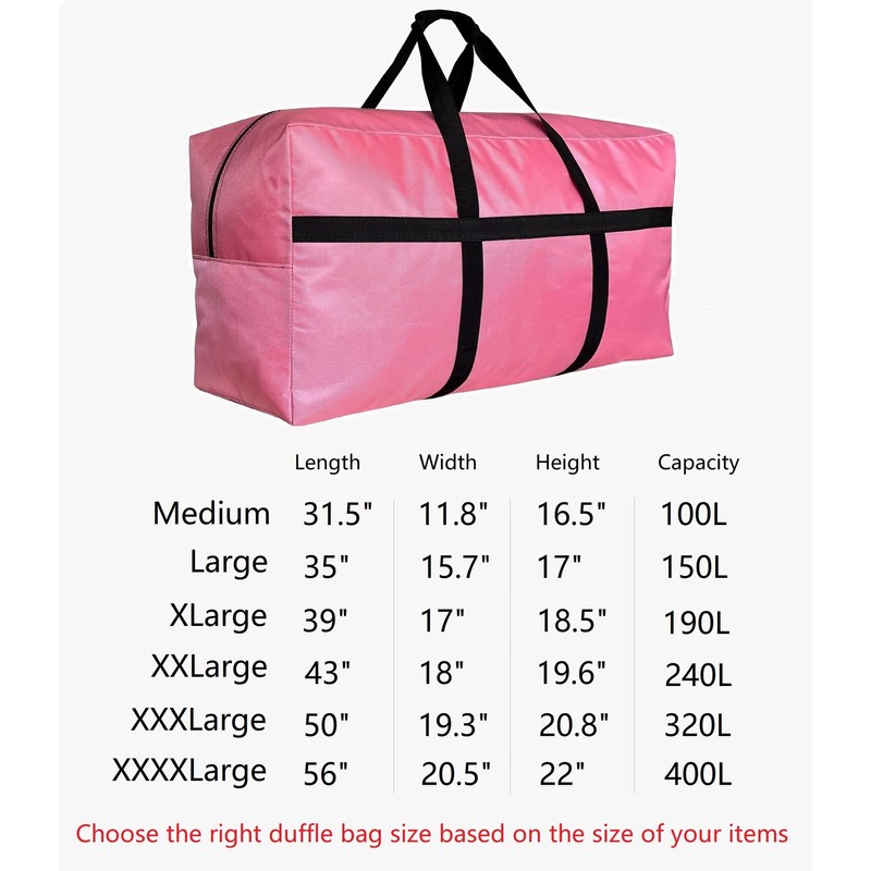 HaoHakka Extra Large Duffle Bag for Travel, Big Foldable Storage