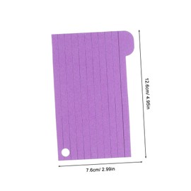 Angoily 1 Set Index Cards with Punchhole Ring Study Flashcards for Nursing School Colored Notecards Smooth Writing Experience Organized Learning Supplies