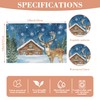 Christmas Snowflake Deer Placemats Set of 4 Christmas Dining Place