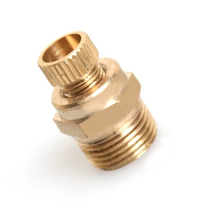 Brass Drain Valve, 1/4" Male Threaded Water Drain Valve Air