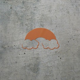 Decal Stickers of Rainbow Silhouette (Nut Brown) (Set of 2) Premium Waterproof Decal Stickers for Laptop Phone Accessory Helmet Car Window Mug Tuber Cup Door Wall - BICVER1711271NB0124