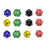 D2 dice edible Cupcake toppers Set of 12