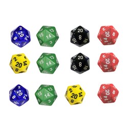 D2 dice edible Cupcake toppers Set of 12