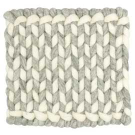 Marushin 0395001700 Nepal Hot Pot Trivet Square, White, Handmade, Thick, Heat Resistant