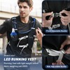 JOHNBOLIN LED Running Vest Men,Hydration Vest Women,Reflective Running Vests LED
