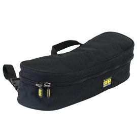 TrailMax Horse Saddlebag; Double-Stitched, 600-D Polyester Saddle Bag, Saddle Bag for Trail Riding, Vinyl Lined for Shape and Easy Clean; Saddle Bags for Horses; Black