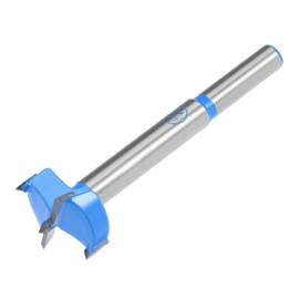 QUARKZMAN 1 x 24 mm Forstner Drill Tungsten Carbide Wood Hole Saw Auger Opener for Furniture Plastic Door Hinge Blue Grey