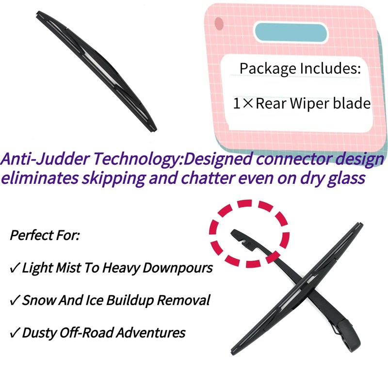 Rear Wiper Blade for Acura MDX 2022-2025 2023 2024| Exact
