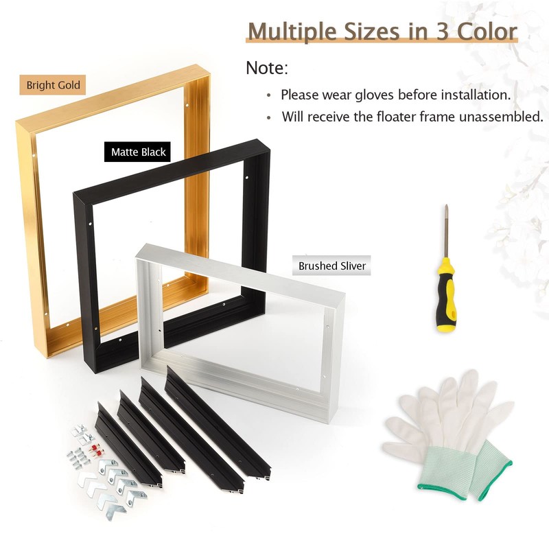 Podronale 24x36 Inch Metal 3/4" Canvas Frame for 0.6"-0.9" Depth