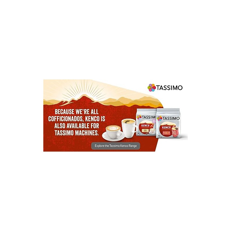 Tassimo Kenco Decaffeinated Coffee Pods, 16x6.5g