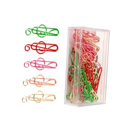 Operitacx 25St Büroklammern sortiert Papierklammern aus Metall große Büroklammern Mini Bürodekoration Weihnachtsdekorationen Notizklammern Markierungsclips Lesezeichen schmücken Bindemittel