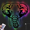 Elephant Decoration - Large Elephant Head as DIY Lamp, Elephant