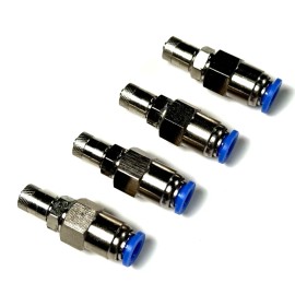 TMH Air Suspension Solutions 4 Schrader Tire Valve to 6mm Push Fit Connector - 500 PSI Maximum Pressure