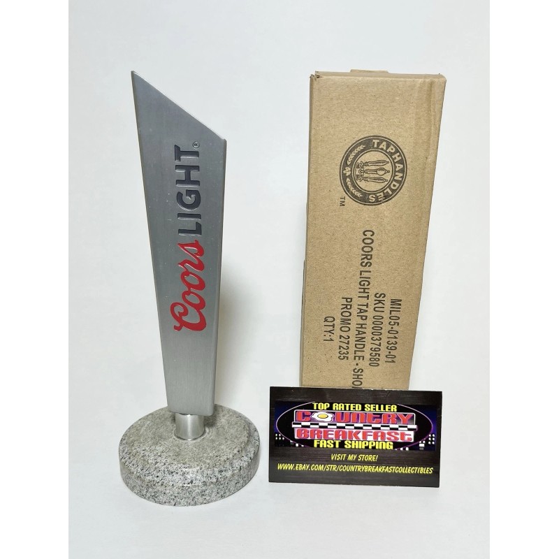 Coors Light Recycled Aluminum Logo Beer Tap Handle 7” Tall