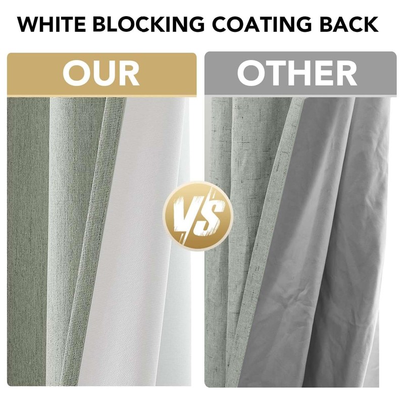 H.VERSAILTEX Premium Chenille Blackout Curtains - 100% Blackout Thermal Insulated
