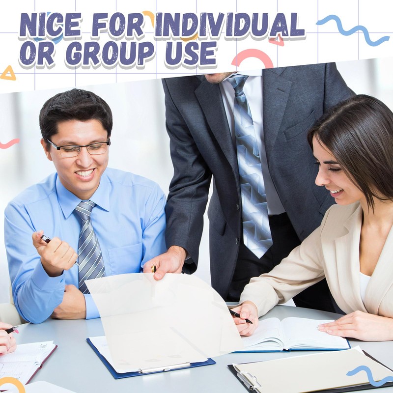 Gueevin 100 Sheets 8.5 x 11 Inch Transparent Sticky Notes,