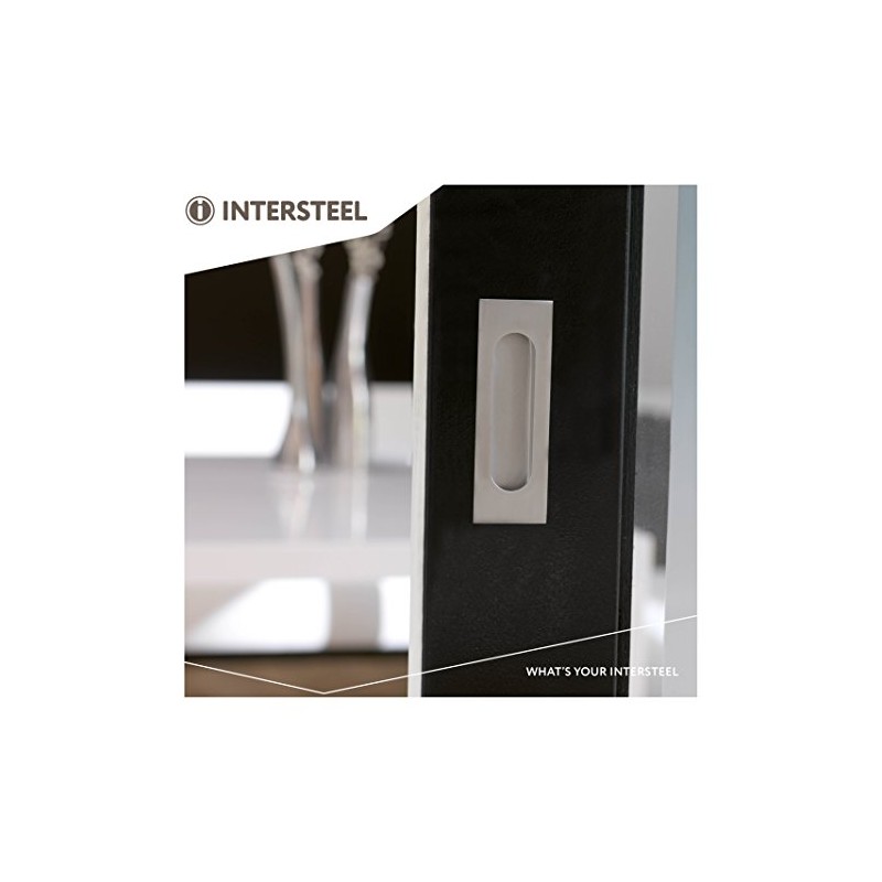 Intersteel 120 X 40 mm Satin Stainless Steel Rectangular Blind