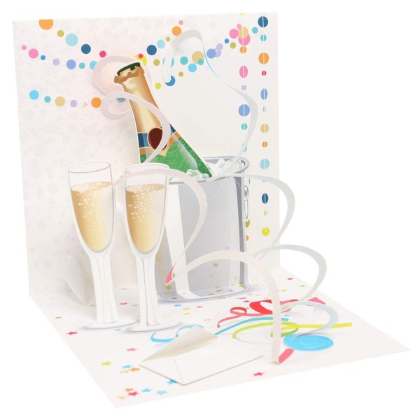 3D Treasures celebration greeting card - Toast To You