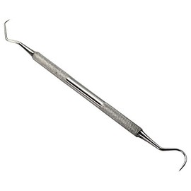 HTS 151P5 Stainless Steel Double-Sided Hook & Angled Pick Wax & Clay Sculpting Tool