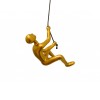 HomeRoots 6" Gold Unique Climbing Man With Rope Wall Art