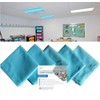5Pack Lights Decorative Fluorescent Light Covers-2x4ft,10 Strong Magnets,Improves Focus, Reduces