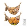 Halidali Hanging Fruit Hammock for Kitchen Under Cabinet, 2 Pack