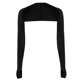 Cooling Shawl Arm Sleeves for Women Men, Breathable Sun Protection Anti UV Arm Sleeves for Outdoor Sports (Black)