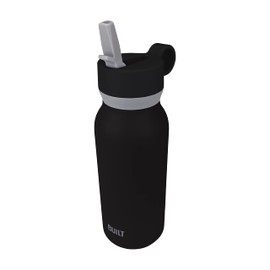 Built 32oz Cascade Bottle with Wide Mouth Straw Lid and Filter Black
