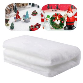 Snow Blanket Roll, Artificial Snow ( 80x300cm), Christmas Village Accessories, Christmas Decorations, Artificial Snow Roll for Christmas Village Hampers Xmas Tree Decoration, Soft Fake Snow Roll