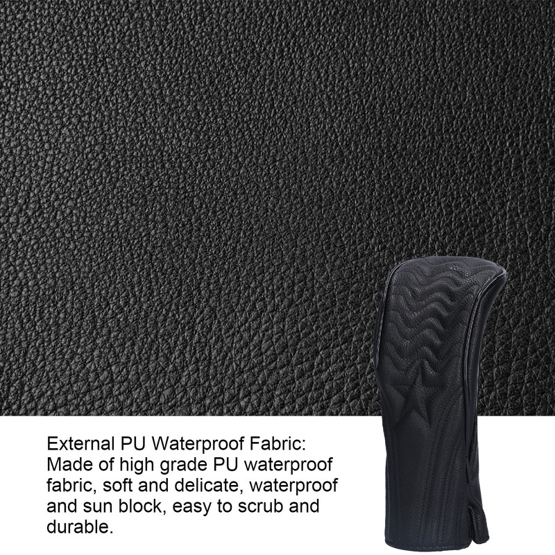 Golf Club Head Cover Waterproof PU Leather Golf Wood Head