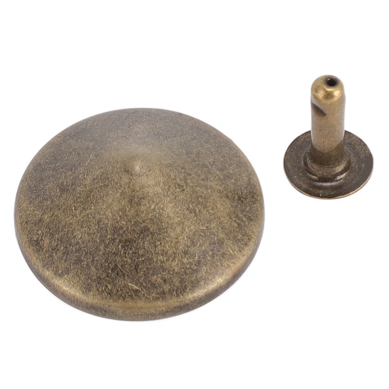 100 Sets Mushroom Rivets Stud 22mm DIY Iron Cone Spikes