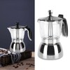6 Cups Stainless Steel Coffee Pot Italian Octagonal Household Brewing
