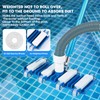 Pool Vacuum Head, Manual Cleaning Vacuum with Wheels 14'' Heavy
