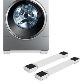JAYGOVAN Appliance Rollers Heavy Duty, Adjustable Mini Fridge Stand 18-28 inch, Extendable Appliance Rollers Mobile Washing Machine Base Easily Move Washing Machines,Dryers, Refrigerators, Furniture