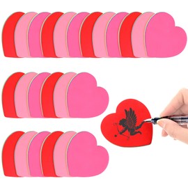 BBTO 720 Sheets Heart Shaped Sticky Notes Valentine's Day Sticky Memo Funny Self Stick 3 x 3 Inch Colorful Cute Note Pads Removable Easy to Post for Office Home Business Women(Elegant Colors)