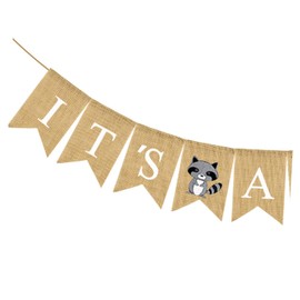 jojofuny Boys 1st Birthday Party Banner Animal Print Shower Decor Photo Bunting Ceiling Wall Gender Neutral Chic