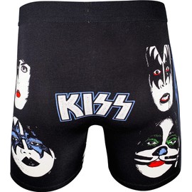 Good Luck Undies Men's KISS, Band Boxer Brief Underwear, Large