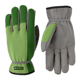 Hestra Job Garden Robin Durable Adult Work and Gardening Gloves for Men/Women, Green, 8