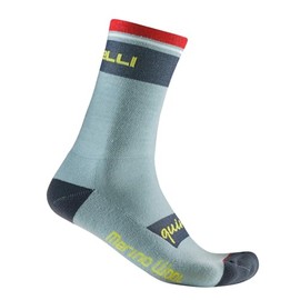 Castelli Unisex Quindici Soft Merino Sock Socks, Defender Green
