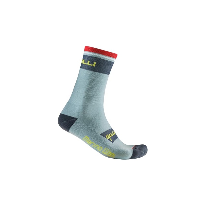 Castelli Unisex Quindici Soft Merino Sock Socks, Defender Green