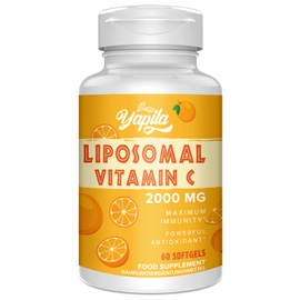 Liposomal Vitamin C Capsules 2000 mg (4 Pack), Maximum Absorption, High Dose Vit C, Ascorbic Acid, Antioxidant Supplement, Soy Free, Non-GMO