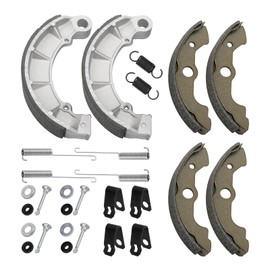 Front & Rear Brake Shoes Kit for Honda Rubicon 500 2001 2002 2003 2004, OEM# 06450-HN5-671 06430-HN2-000 06430-MCL-700