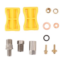 Bike Brake Hose Connector Aluminum Alloy Hydraulic Brake Hose Straight Through Type Connecting Insert Kit