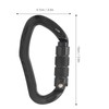 Outdoor Rock Climbing Carabiner Aluminum Alloy Auto Locking Safety Buckle