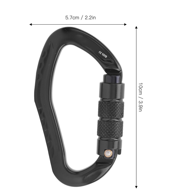Outdoor Rock Climbing Carabiner Aluminum Alloy Auto Locking Safety Buckle