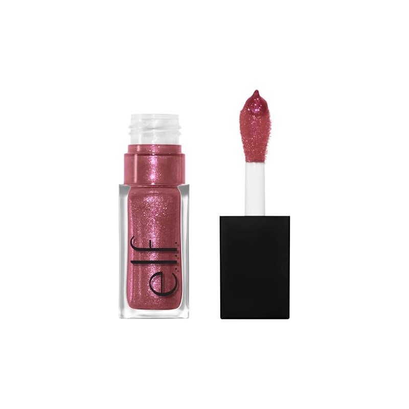 e.l.f. Glow Reviver Lip Oil Glimmer Divine Wine - Berry