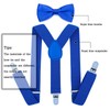 Kids Boy Suspenders Bowtie Set - Adjustable Child Suspender for