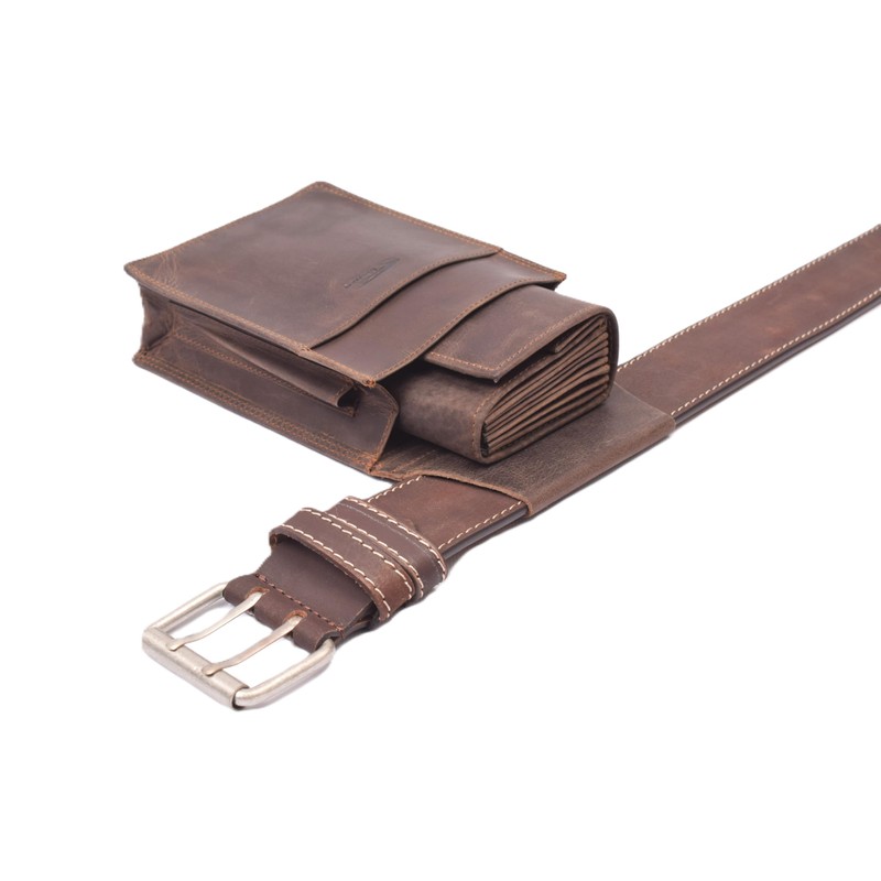 Menzo Genuine Leather Waiter's Bag Holster Holster for Men and