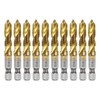 sourcing map 10pcs Combination Drill and Tap Bits Metric M8